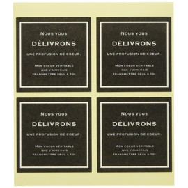 Heads Fierte Seal-3 (100 sheets), Black, W1.8 x H1.8 inches (45 mm) x H1.8 inches (45 mm) [Seal Specification] Sheet FIE-3S, 100 Sheets