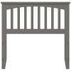 AFI Mission Twin Wood Headboard with USB Charging Station in