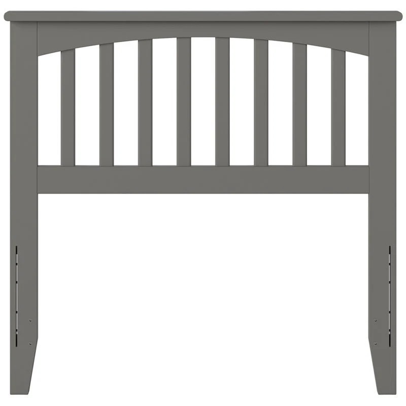 AFI Mission Twin Wood Headboard with USB Charging Station in