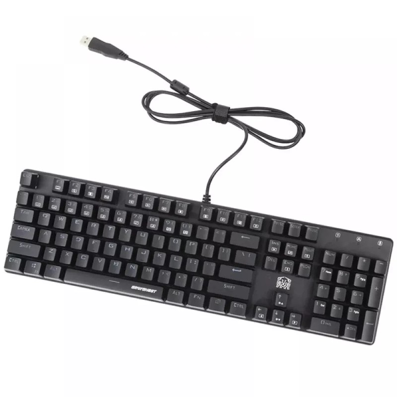 Greyghost Mechanical Gaming Keyboard with Alumium 104 Standard Keys Rainbow