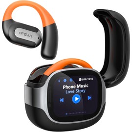 Rekhome Open Ear Headphones, Intelligent Touchscreen, Bluetooth 5.4, Deep Bass, IPX5 Waterproof Wireless Earbuds, 60 Hours Playtime, Wireless Bluetooth Headphones for Movement