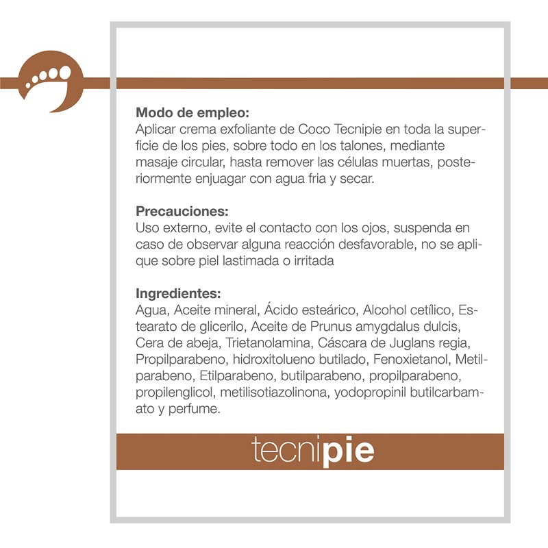 Tecnipie Exfoliante de Nuez Remueve Células Muertas 150g