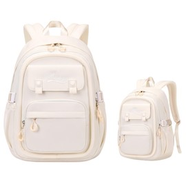 Solid Color Kids Backpack for Girls, Secondary Girls School Bags Backpacks Elementary Bookbags
