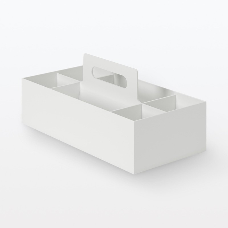 MUJI 15930784 Recycled Polypropylene Storage Carrying Box, Wide, Approx. Width