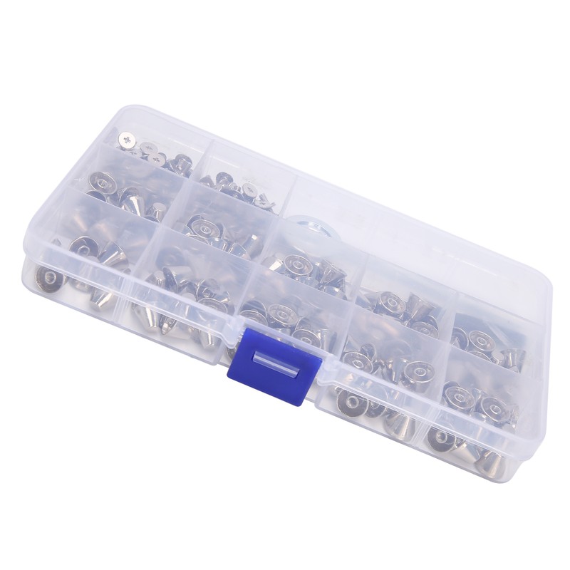 Punk Rivets Bucket Shape Spikes Zinc Alloy Craft Making Accessories