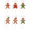 24 piezas de decoración para cupcakes de pan de jengibre