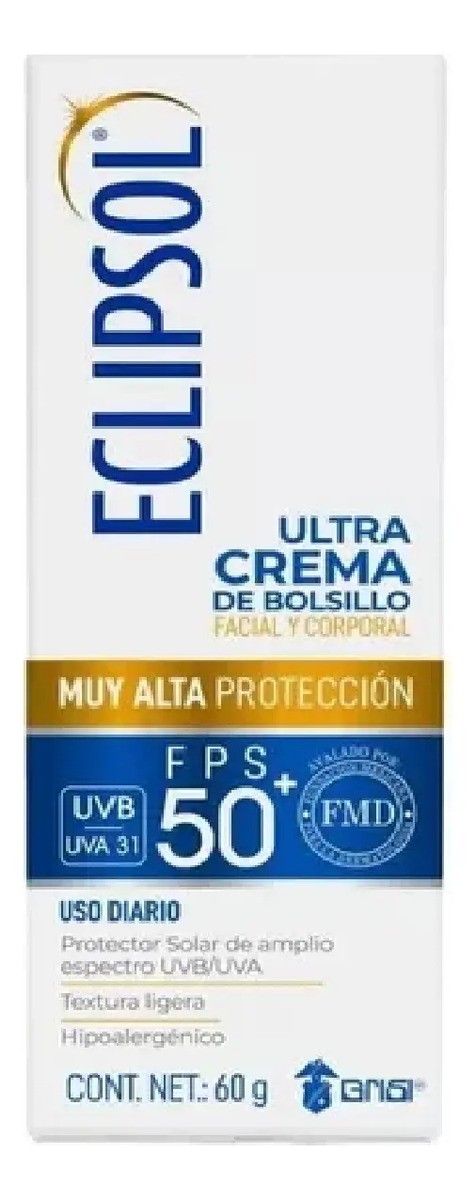 Eclipsol Ultra Bloqueador Solar Crema 50 Fps 2 De 125g Cu.