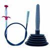 Sink and Toilet Plunger & Hair Clog Remover 34 inch
