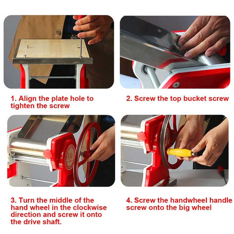 Manual Noodle Press Machine Mult-functional Spaghetti Pasta Dumpling Skin Maker