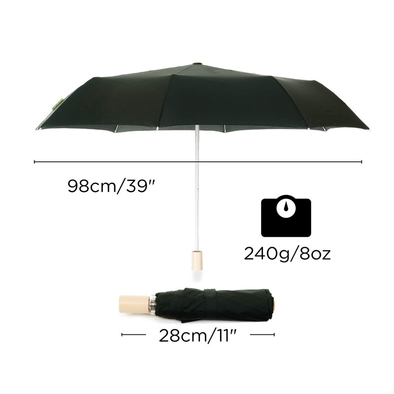 RainPOP Compact Umbrella, Lightweight, Portable, Durable, Waterproof, Windproof
