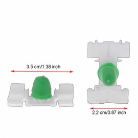 Tuqiang 10 Stück Rivets en plastique pour voitures Clip de rivet Fixation de doublure d'aile Rivet de fixation de carrosserie Fixation universelle Autoverriegelung (Stil 196)