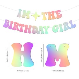 CheurYae It's Me Hi I'm the Birthday Child It's Me Banner, Happy Birthday Girl It's Me Decorations, Birthday Banner Supplies, Birthday Party Decorations Party Backdrop