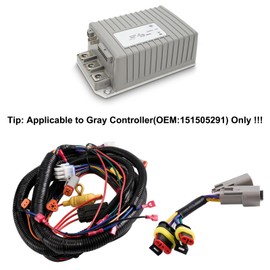 Golf Cart Control Wiring Harness, OEM 103850301 Harness, Golf Cart Upgard or Pair Accessories for Club Car Precedent(Only Fit Gray Controller#1515-5201 Models) with MCOR 2 & 4 Adapter