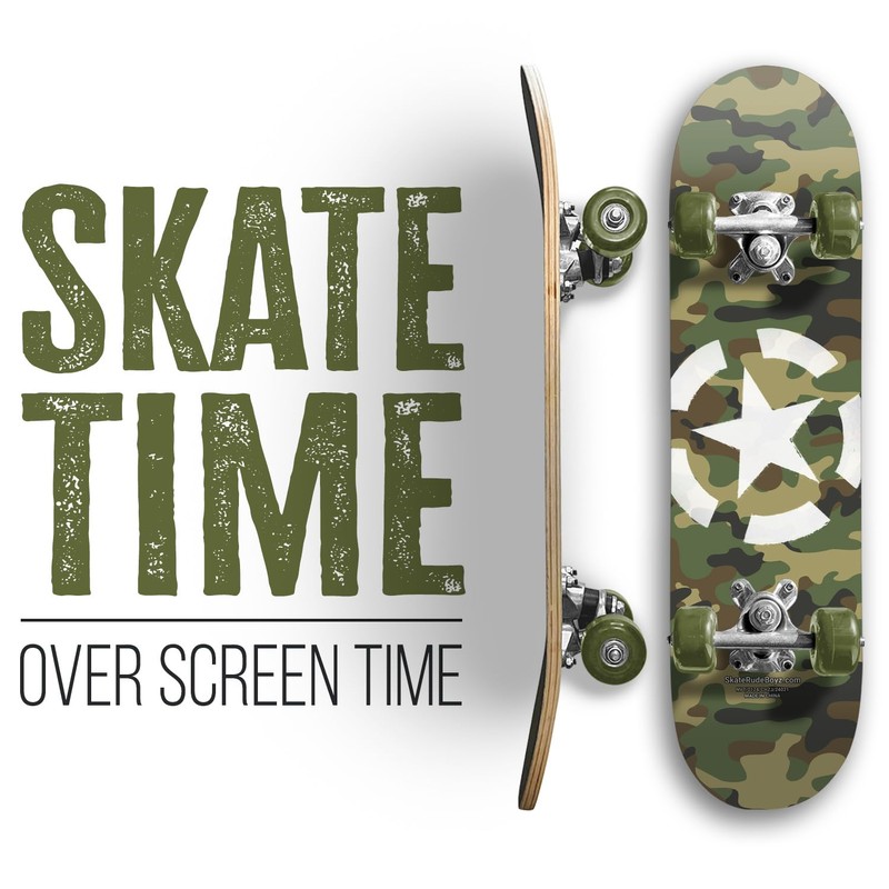 24 inch Rude Boyz Mini Cruiser Skateboard - Aluminium Trucks