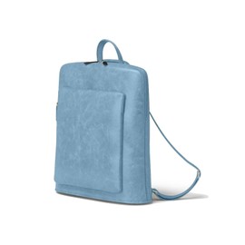 Kmisso Elegant Women's Vegan Faux Leather Backpack 30605, Blue J