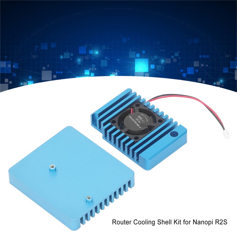 Router Cooling Shell Set Aluminum Alloy Heat Dissipation Enclosure Kit