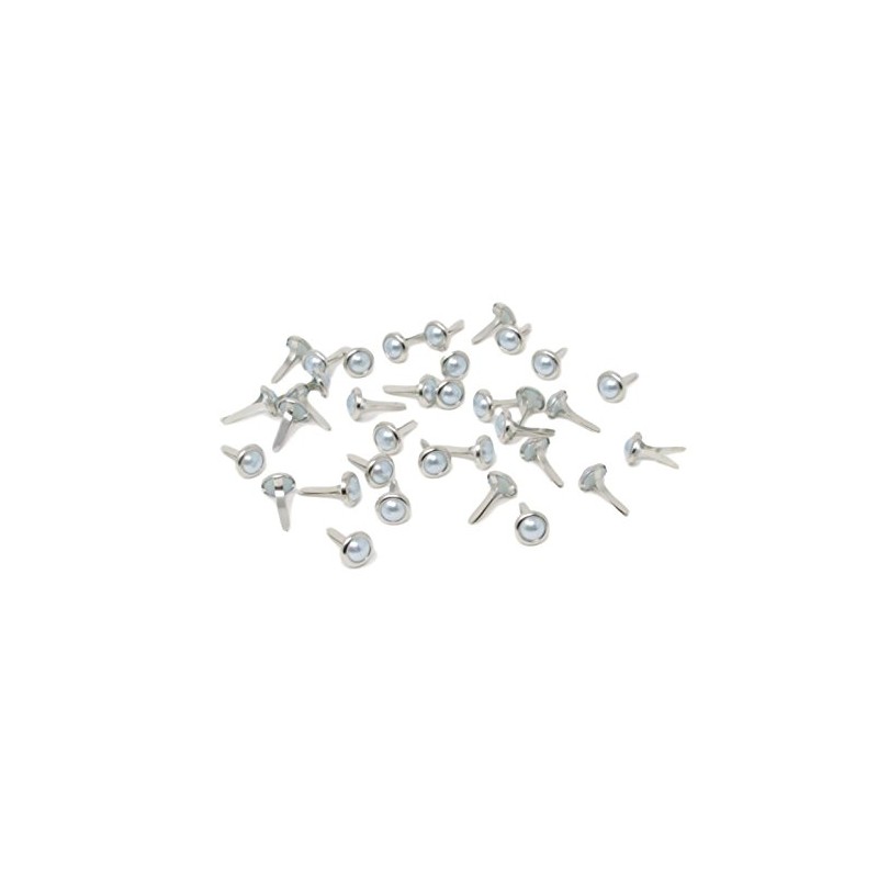 Brads For Crafts & Scrapbooking Round Pearl Brads 8 mm