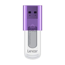 Lexar 64GB JumpDrive S50 2.0 USB Flash Drive, Small Blister, Purple