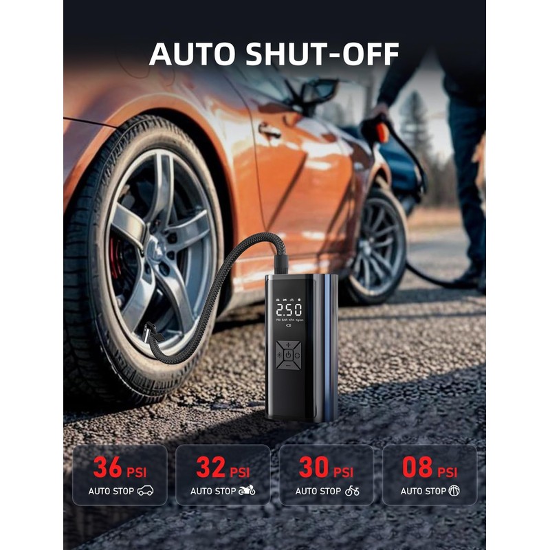 Kitgody Tyre Inflator Air Compressor