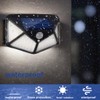 Hqynss Solar Lights for Outdoors,4pc Solar Spotlight with Motion Sensor,100LEDs,3MODES,1200mAh,Suitable