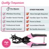 Precision Leather Hole Punch Tool, Best for Belts, Fabric, Leather