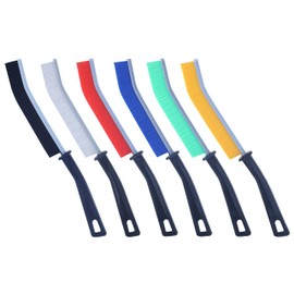 KONMAY 6pcs Mixed Hard Bristle Crevice Cleaning Brush-Thin Gap Scrub Brush, Multifunctional Gap Cleaning Brushes for Grout, Bathroom,Tiles, Kitchen, Faucets, Car