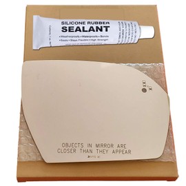 Mirror Glass Replacement + Silicone for 2018-2020 Ford Expedition Passenger Side - Blind Spot (2019 18 19 20)