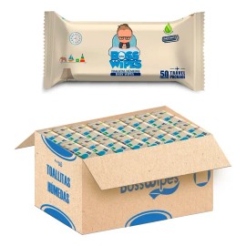 50 Toallitas Húmedas Bebe Bosswipes Junior Resellable 1 Paqu