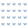 YISSION 20 Pcs Mini Rhinestone Butterfly Hair Clips Cute Blue