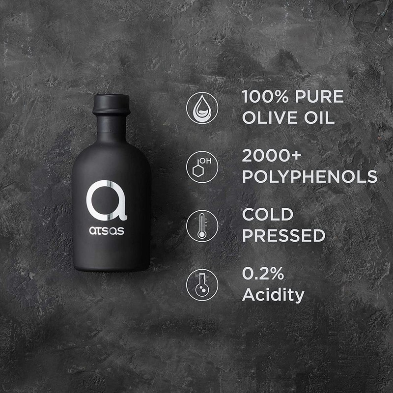 Atsas Extra Virgin Organic Olive Oil - Rich in Phenolic