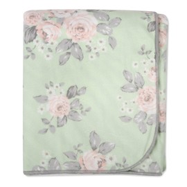 Baby Essentials Sherpa Fleece Baby Blankets for Boys and Girls – Colorful, Reversible Baby Blankets for Newborns, Infants, Toddlers, and Nursery (Floral & Zebra)