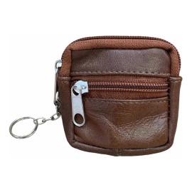 Piel Guanajuato Monedero De Piel Café, Monedero De Piel Auténtica Unisex