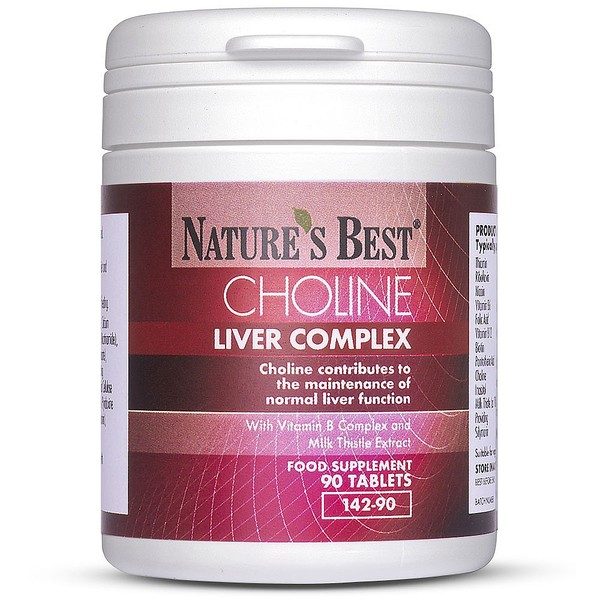 Natures Best Choline Liver Complex, Contributes To The Maintenance Of Normal Liver Function, 180 TABLETS IN 2 POTS
