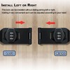 Keyless Cabinet Combination Lock,3-Digit Combination Lock Twist Knob Hasp Latch