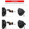 Triopo US Triopo KX120 47.2" Octagon Umbrella Softbox Diffuser Fr