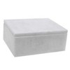 KhanImports Decorative White Marble Box, Stone Box with Lid -