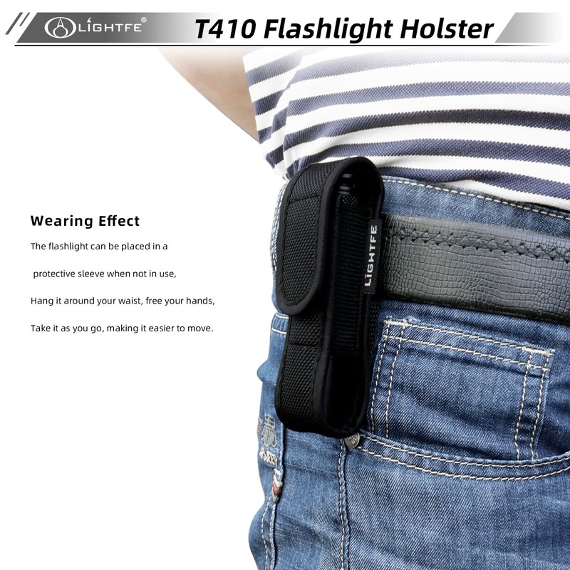 Flashlight Holster T410 Tactical Flashlight Holster Suitable for flashlights with