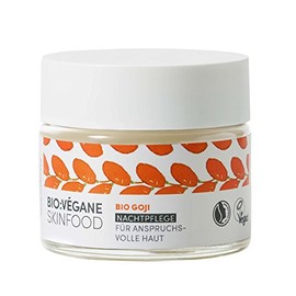 Bio: Végane Skinfood Bio Goji – Night Cream for Combination Skin – Vegan/Natrue-Certified, Anti-Aging, Natural Cosmetics with Argan Oil 50 ml