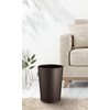 Asbel Leather Trash Can S "Leclerc Collection" 6L Brown