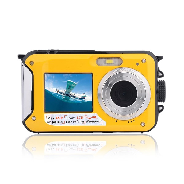 Digital Camera Waterproof 10Ft Dual Screens 16X Digital Zoom Full