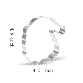 4.5 inch Santa Face Cookie Cutter – Stainless Steel