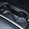 SQQP Center Console Rear Cup Holder Trim Cover, ABS Interior