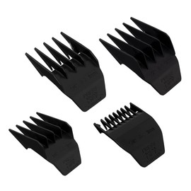 Protectores profesionales para cortar cacahuetes Wahl Peanut – de 1/8 a 1/2 pulgadas, se adapta a Wahl Peanut, negro, 4 unidades