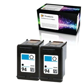 OCProducts Refilled Ink Cartridge Replacement for HP 94 for Officejet 150 100 H470 7410 7310 7210 Deskjet 460 PSC 1610 2355 (2 Black)