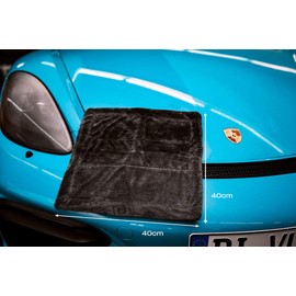 Nuke Guys Gamma Dryer S – Ultra Absorbent Handy Drying Cloth 1400 gsm Blue 40 x 40 cm – Lint-Free Rounded Soft Fibres Scratch-Free – Premium Microfibre Cloth for Cars, Motorcycles, Bicycles