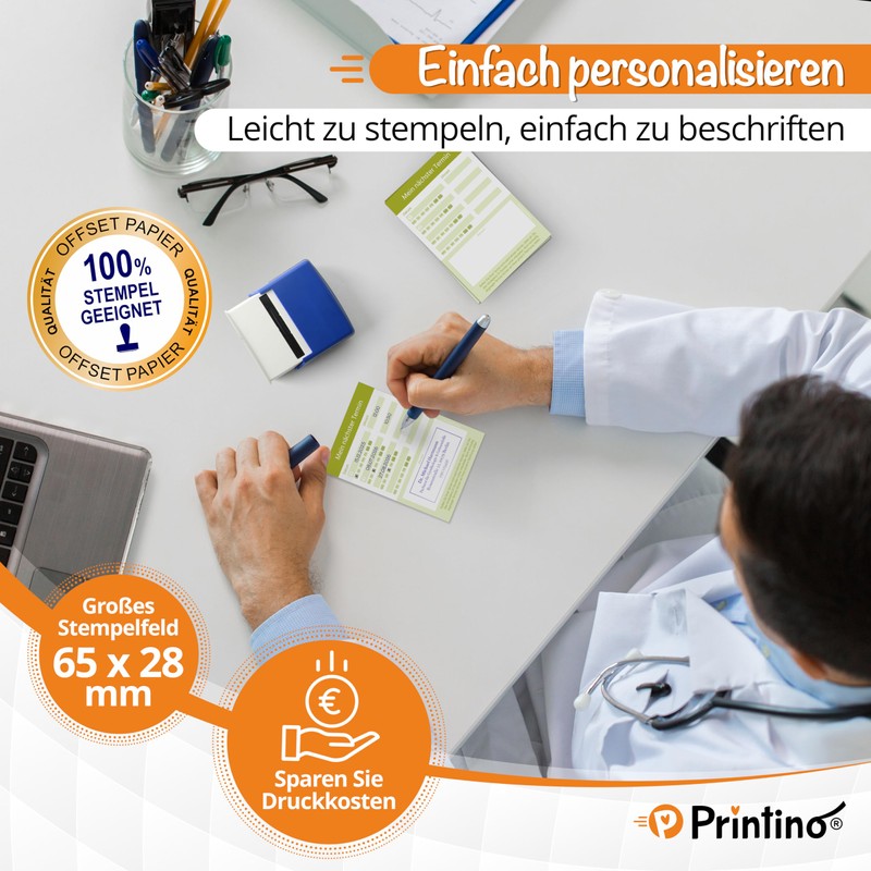 PRINTINO ‎ 10 Appointment Pads, 50 Appointment Notes, DIN A7,