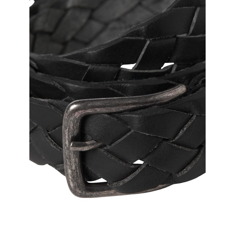 JACK & JONES Men's Jaccary Leather Belt, black