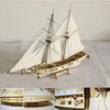 PUZOU Wooden Sailboat Model, Wooden Sailboat Ship Kit, Wooden Ship