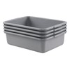 Cand 8 Liter Grey Plastic Bus Tubs, Small Commercial Bus