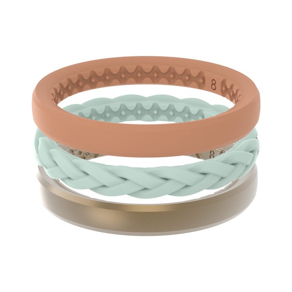 Groove Life Stackable Gold Coast Ring - Breathable Silicone Wedding